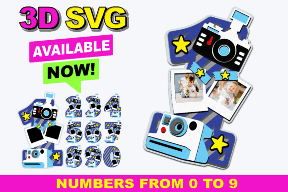 3D SVG Camera Numbers: Creative Uses & Download