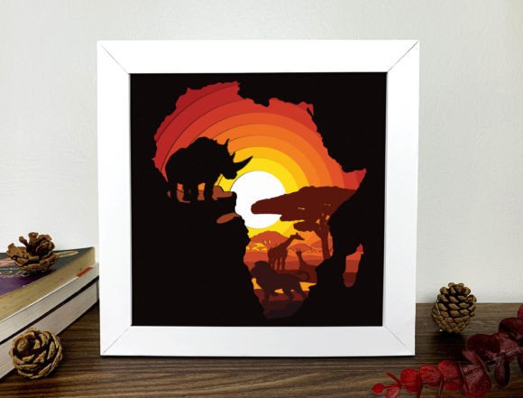 Africa Shadow Box 3D Svg: Bringing Depth and Culture to Your Creative Projects