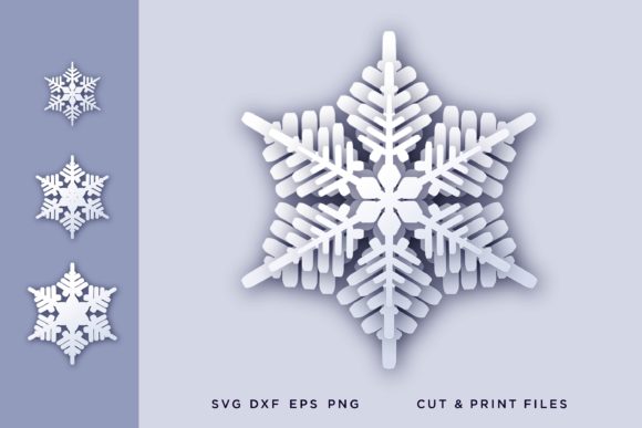Christmas Snowflake 3D for Creative Projects