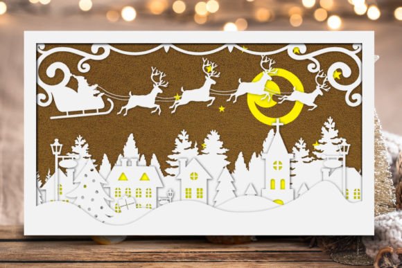 Christmas Village 3D Paper Cut File: A Creative Guide for Holiday Makers