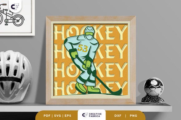 Field Hockey 3D Shadow Box Papercut: A Unique Way to Celebrate the Sport