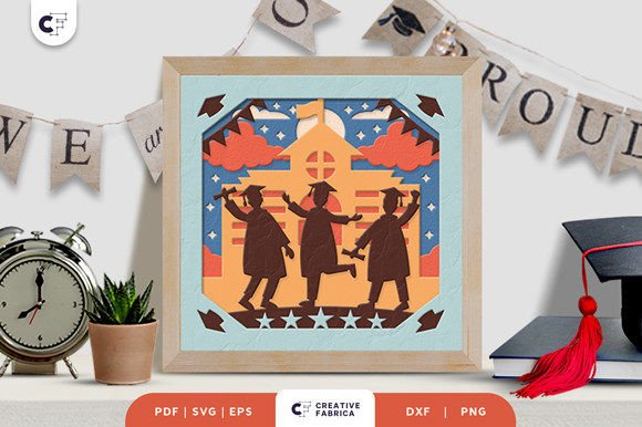 Graduation Boys 3D Shadow Box Papercut: A Strategic Creative Tool for Meaningful Projects