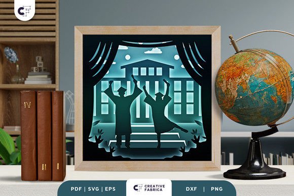 Graduation Girl and Boy 3D Paper Cut SVG: A Creative Way to Celebrate Milestones