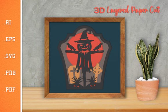 Halloween 3D Layered Paper Cut SVG: A Creative and Versatile Resource for Seasonal Projects