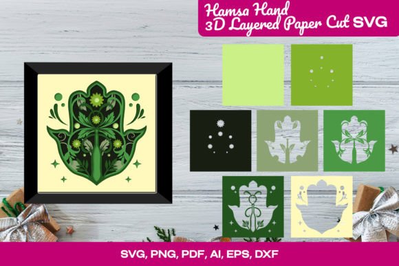 Hamsa Hand 3D Layered Paper Cut SVG: A Creative Tool for Modern Crafters