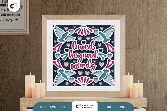 Loved Beyond Words Wreath 3D Shadow Box: A Creative Craft Project for Meaningful Remembrance