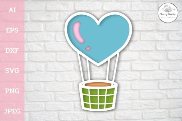 Pastel Balloon 3D SVG