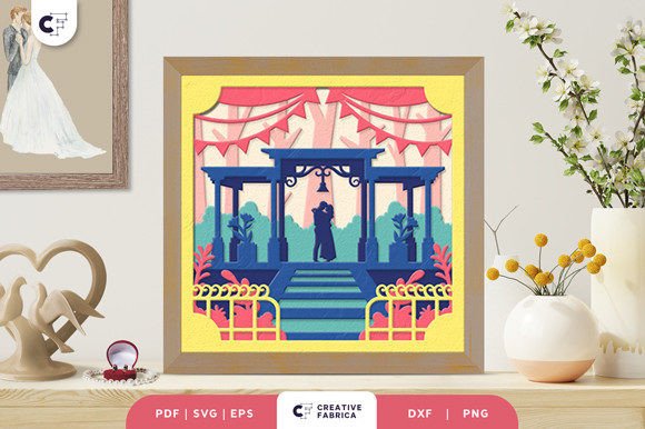 Wedding Pavilion 3D Paper Cut SVG: A Modern Twist on Timeless Craft
