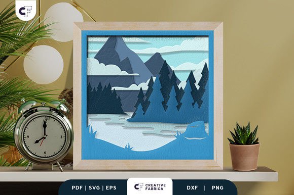 Wet Woodland 3D Shadow Box Paper Cut: A Layered Craft for Creative and Practical Purposes